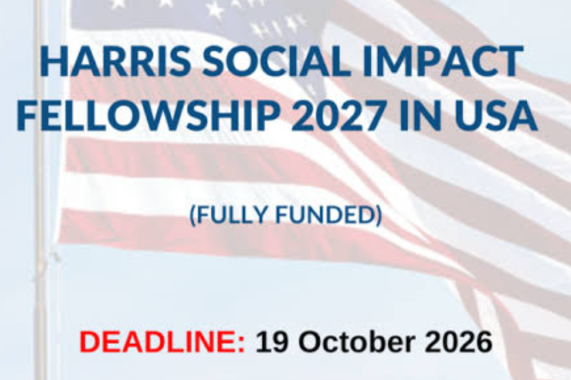 Harris Social Impact Fellowship 2027 in the USA