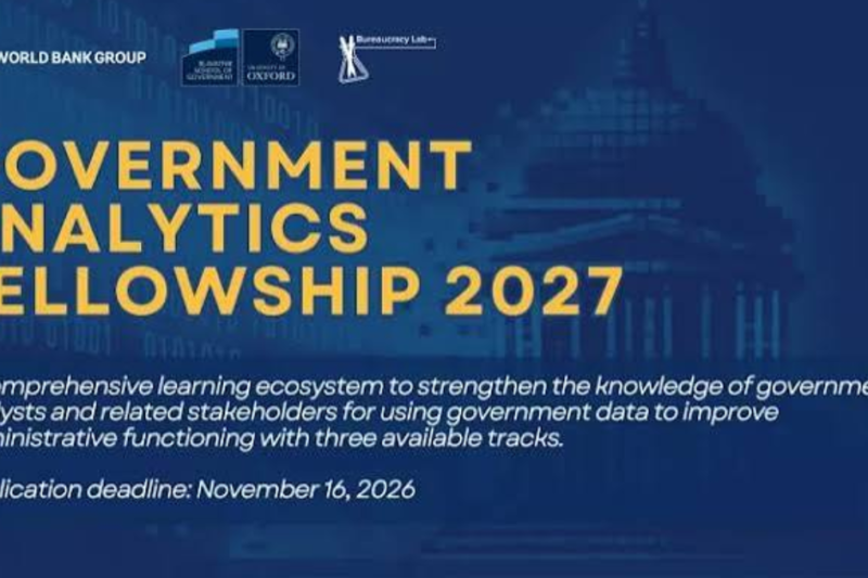 Fully Funded to Washington, D.C.: Apply for the World Bank Government Analytics Fellowship Program 2027