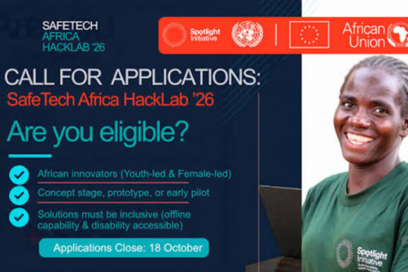 Call for Applications: SafeTech Africa HackLab 2026 – Innovating for Safe Spaces with USD 5,000–10,000 Seed Grants