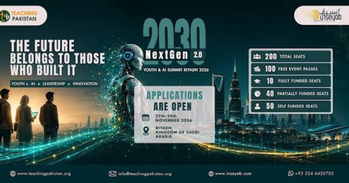 NextGen2030 2.0 Youth & AI Summit Riyadh 2026 (Fully Funded)