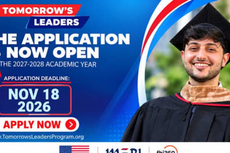 Tomorrow’s Leaders Program 2027–2028: Undergraduate Scholarships for Students from the Middle East and North Africa