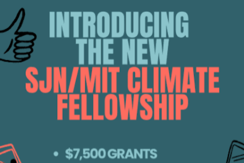 Apply for the SJN/MIT Climate Journalism Fellowship 2027: $7,500 Stipend for U.S.-Based Journalists — Up to 10 Positions Available