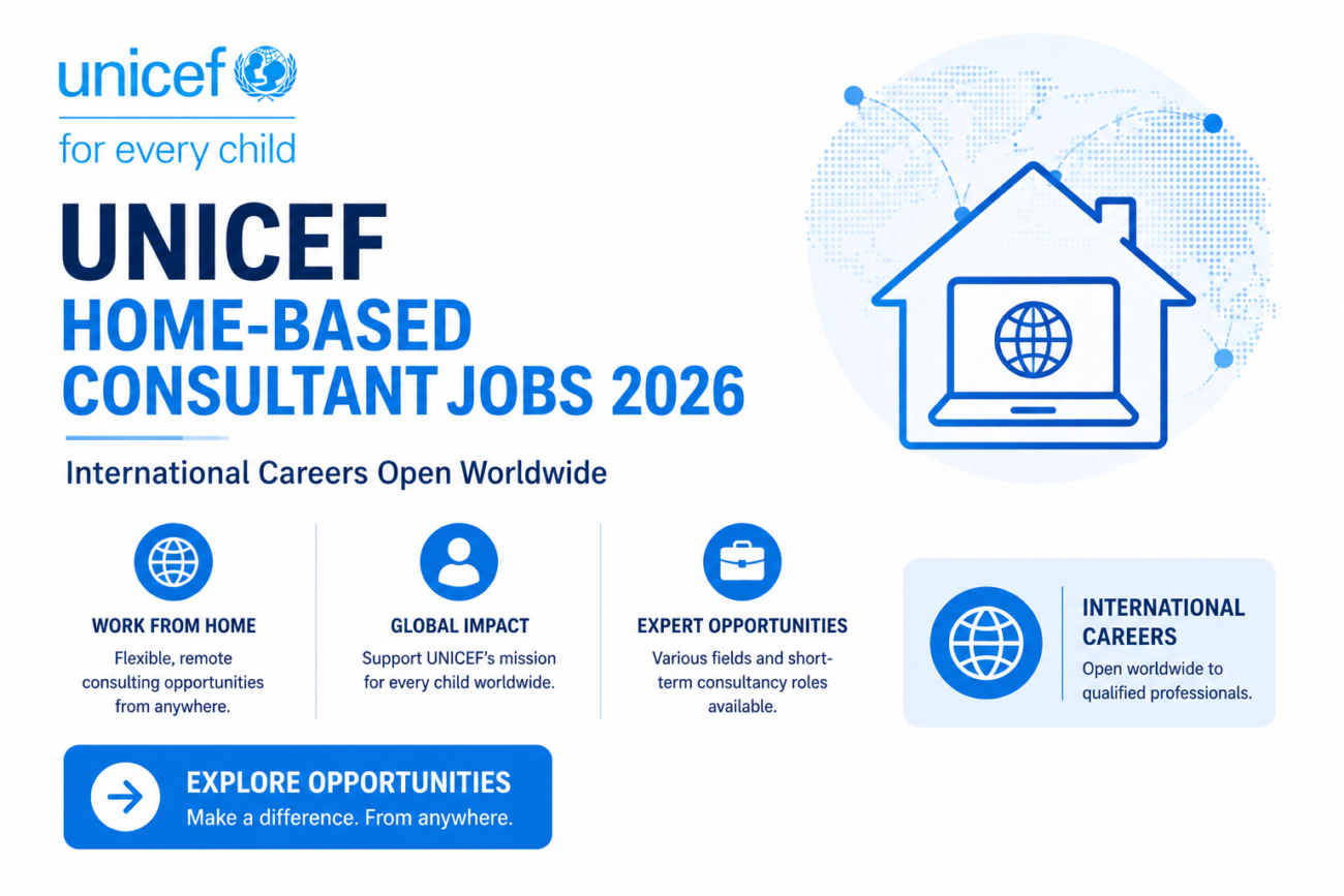UNICEF Home-Based Consultant Jobs 2026 – International Careers Open Worldwide