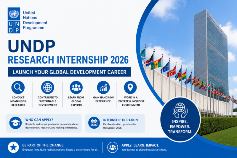 UNDP Research Internship 2026: Launch Your Global Development Career