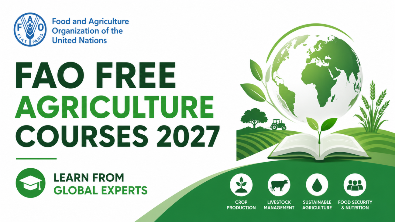 FAO Free Agriculture Courses 2027: Learn from Global Experts