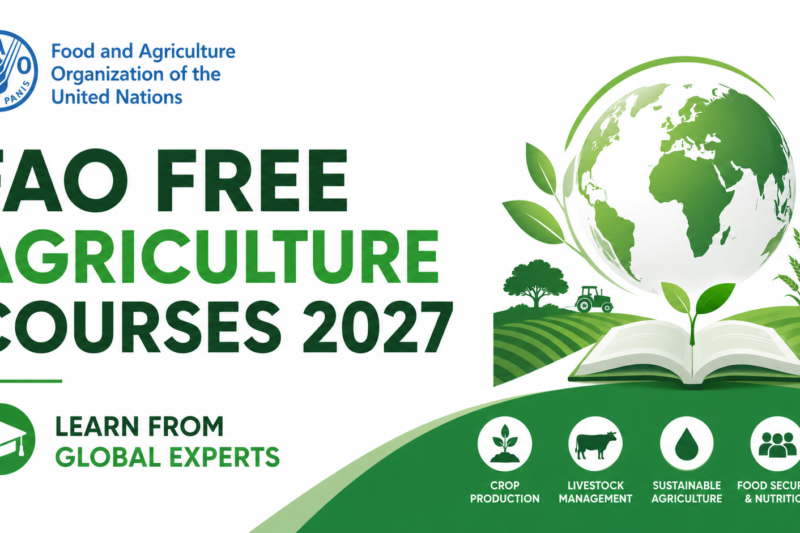 FAO Free Agriculture Courses 2027: Learn from Global Experts