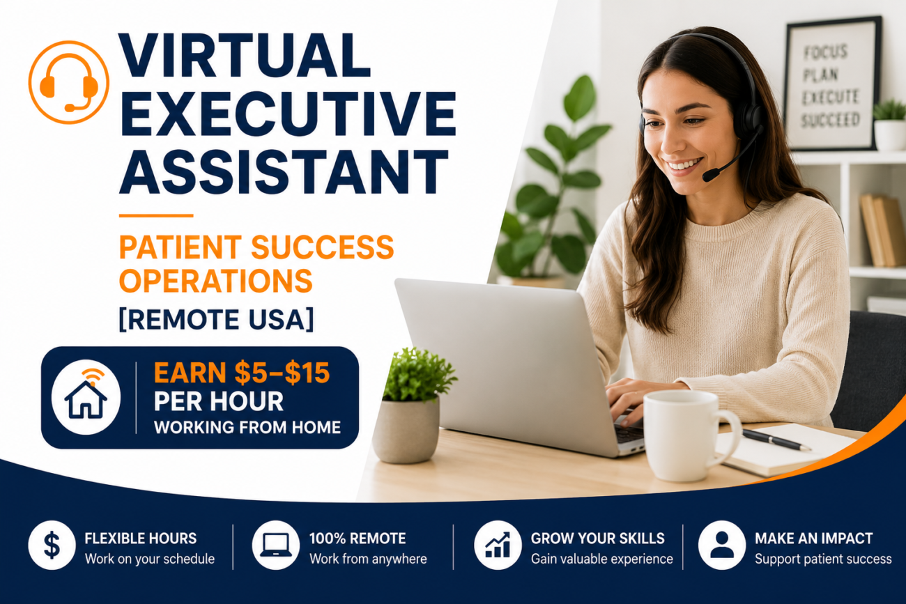 Remote Administrative Assistant Job 2026 | Work From Home Opportunity Paying $15–$17 Per Hour