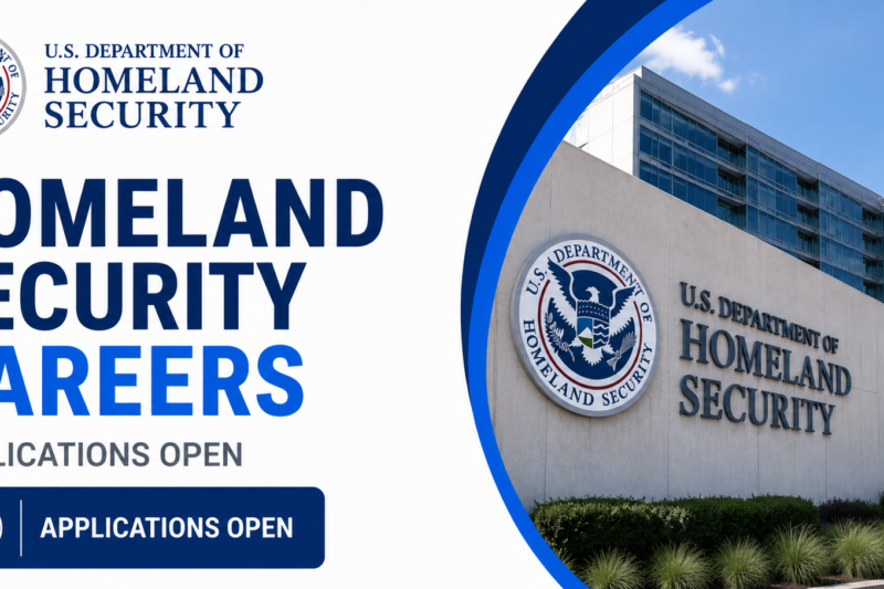 U.S. Department of Homeland Security Careers Applications Open