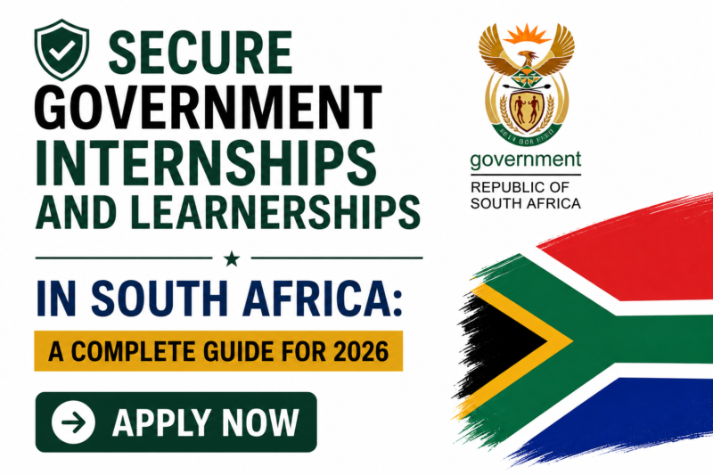 Secure Government Internships and Learnerships in South Africa: A Complete Guide for 2026
