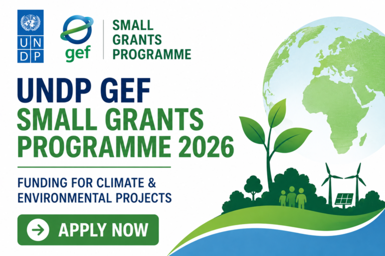 UNDP GEF Small Grants Programme 2026 — Funding for Climate ...