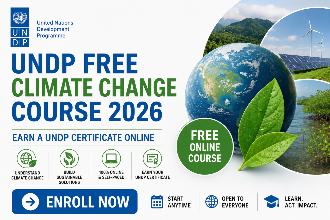 UNDP Free Climate Change Course 2026 — Earn a UNDP Certificate Online