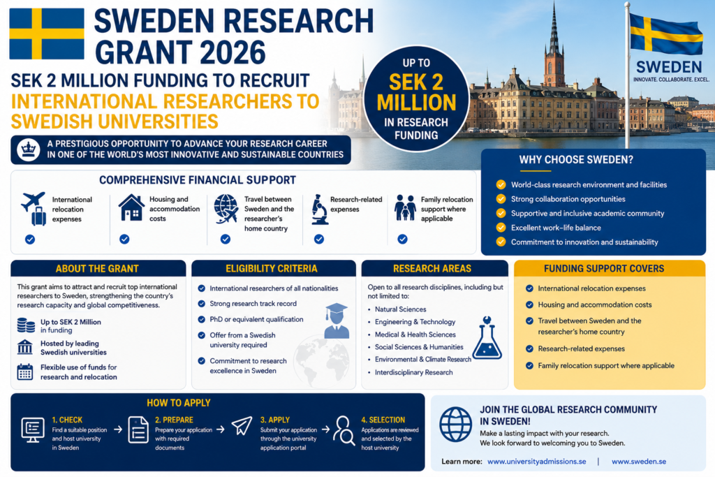 Sweden Research Grant 2026