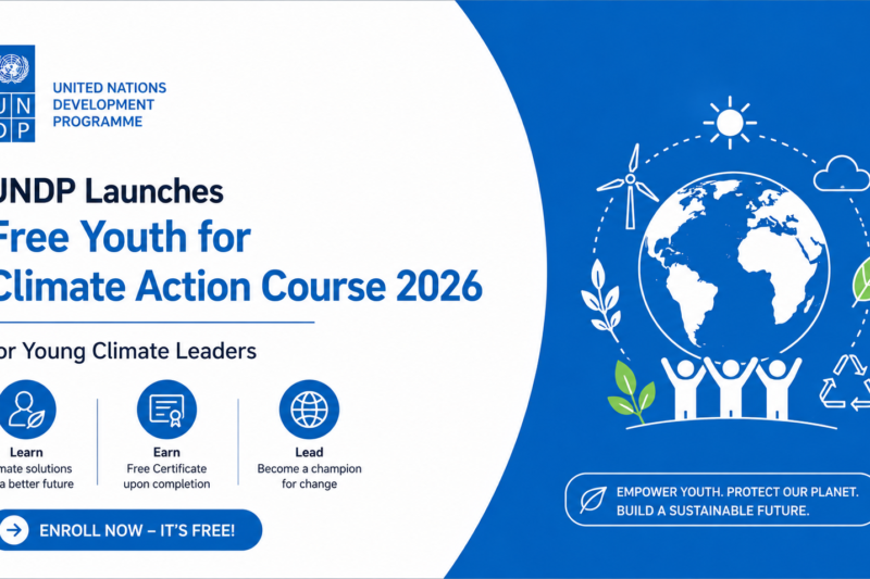 UNDP Launches Free Youth for Climate Action Course 2026 for Young Climate Leaders
