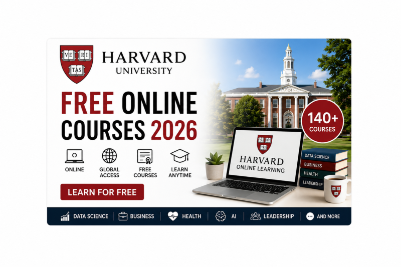 Harvard Free Online Courses 2026: 10 Amazing Free Courses You Can Start Today