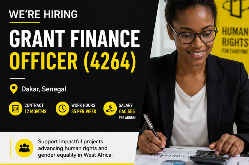 Grant Finance Officer at Amnesty International: Advance Human Rights Through Financial Excellence