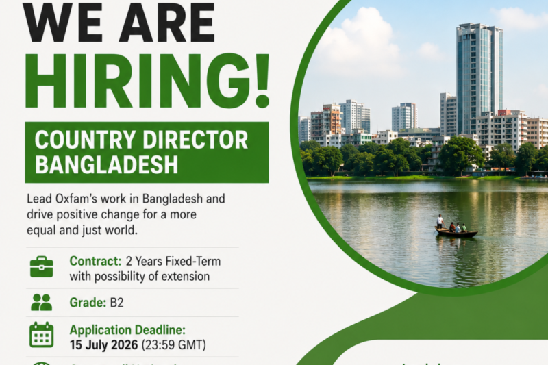 Oxfam Is Hiring a Country Director -2026 – International Leadership Opportunity