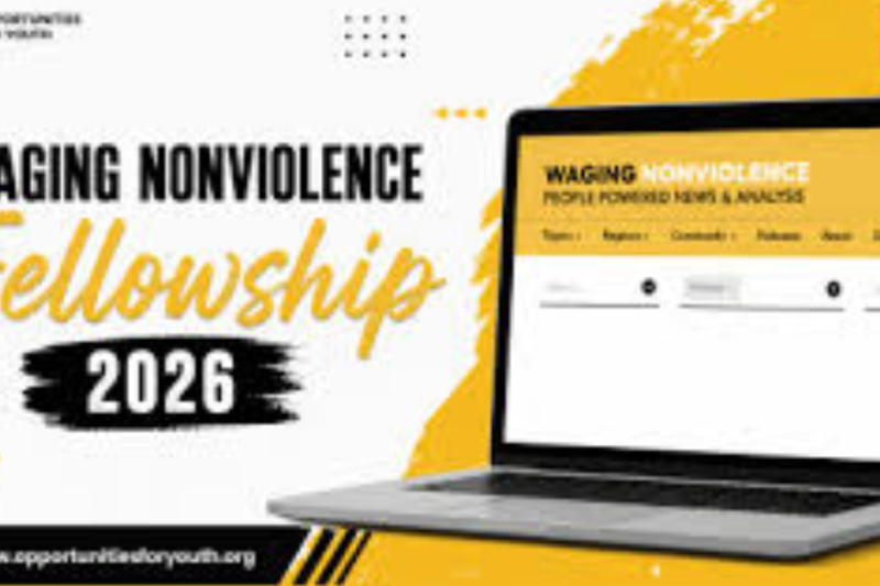 Waging Nonviolence Fellowship 2026 | Paid Remote Journalism Fellowship for Interested U.S.-Based Reporters