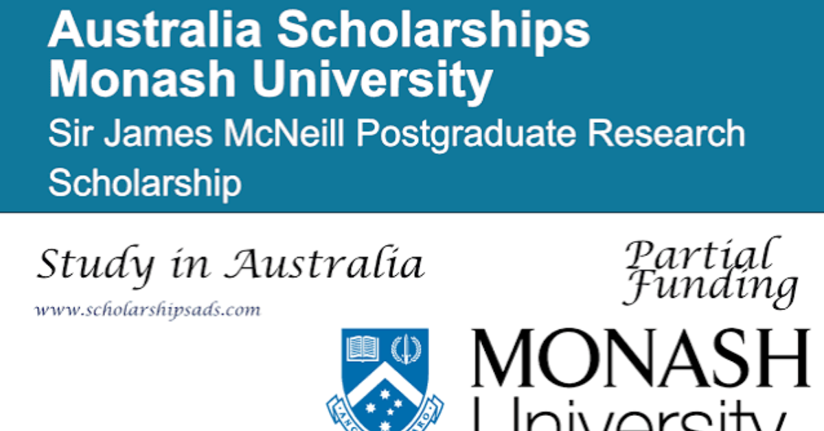 Sir James McNeill Scholarship 2027
