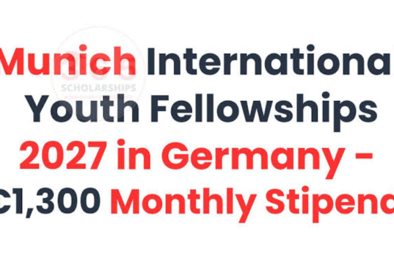 Munich International Youth Fellowships 2027 in Germany: €1,300 Monthly Stipend