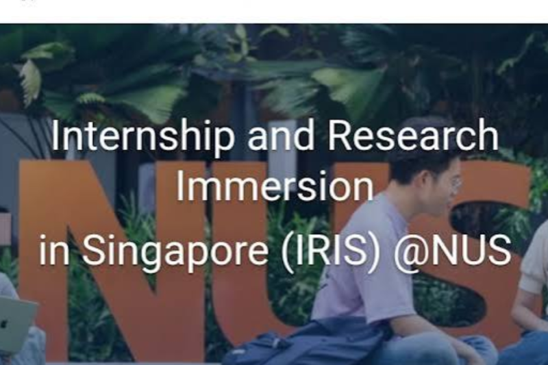 Internship and Research Immersion in Singapore (IRIS) @ NUS 2026/2027: Fully Funded Research Opportunity for Undergraduate and Master’s Students