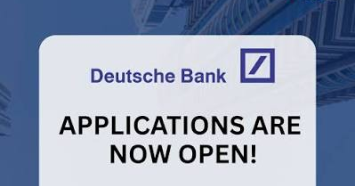 Deutsche Bank Internship 2027