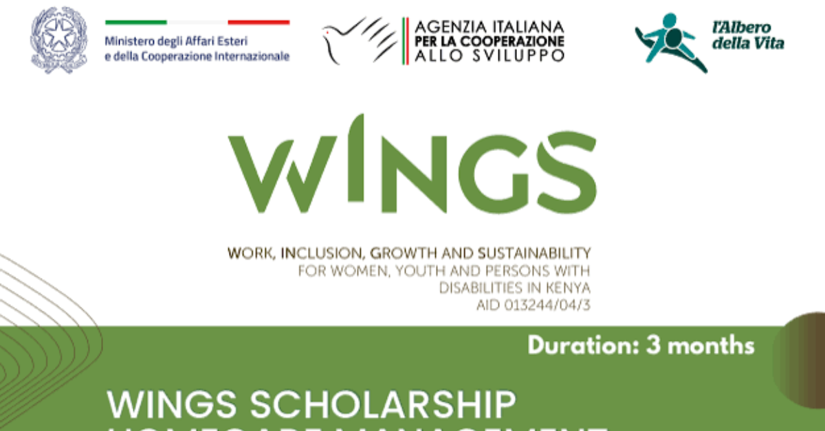 WINGS Homecare Management Scholarship 2026 for Women in Kenya