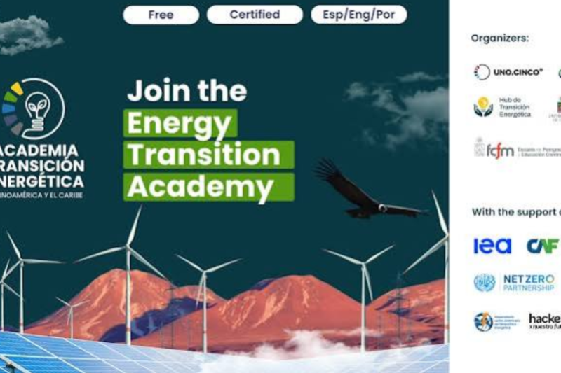 Apply for the 2026 Energy Transition Academy for Latin America & the Caribbean: Free Online Programme for Energy Transition Skills (No Experience Required)