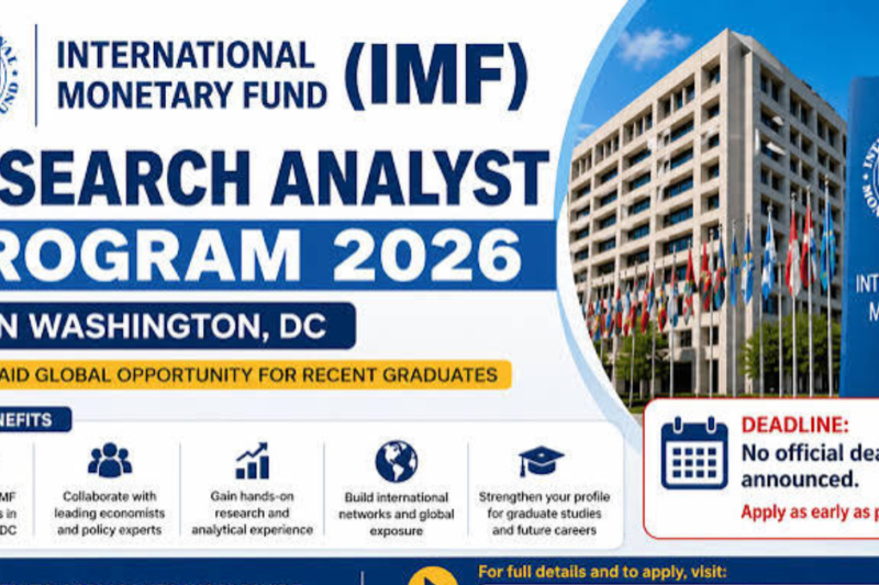 IMF Fund Internship Program 2026–2027: Paid Research Opportunity in Washington, D.C.