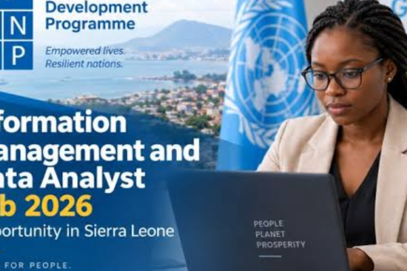 UNDP Information Management and Data Analyst Job 2026: Opportunity in Sierra Leone