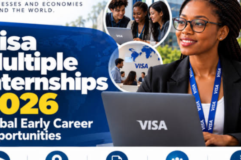 Visa Multiple Internships 2026: Global Early Career Opportunities
