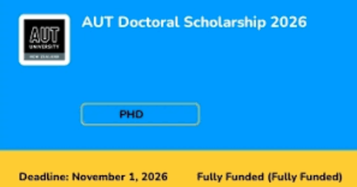 AUT Doctoral Scholarship 2026