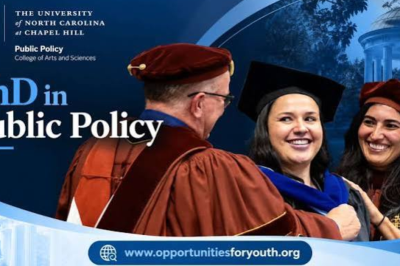 UNC Chapel Hill PhD in Public Policy 2027: Applications Open for Doctoral Study in the United States