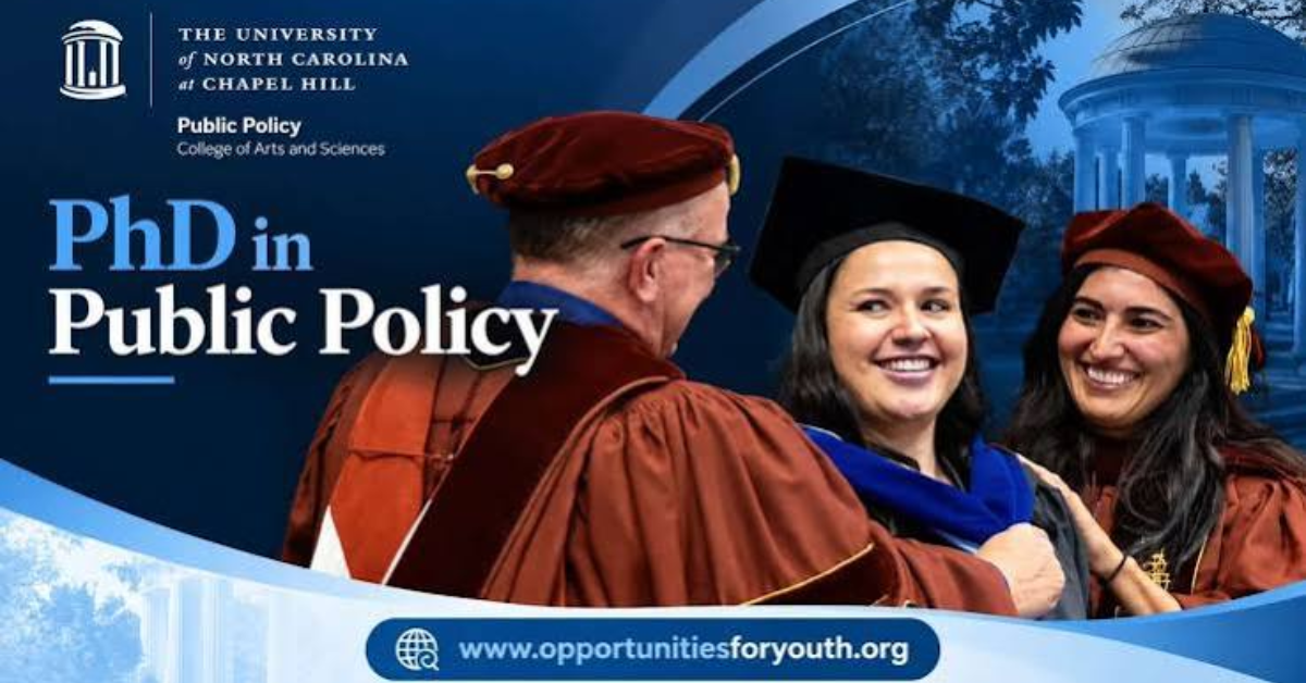UNC Chapel Hill PhD in Public Policy 2027