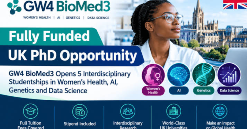 Find Science Experiments Fully Funded UK PhD Opportunity: GW4 BioMed3 Opens 5 Interdisciplinary ...