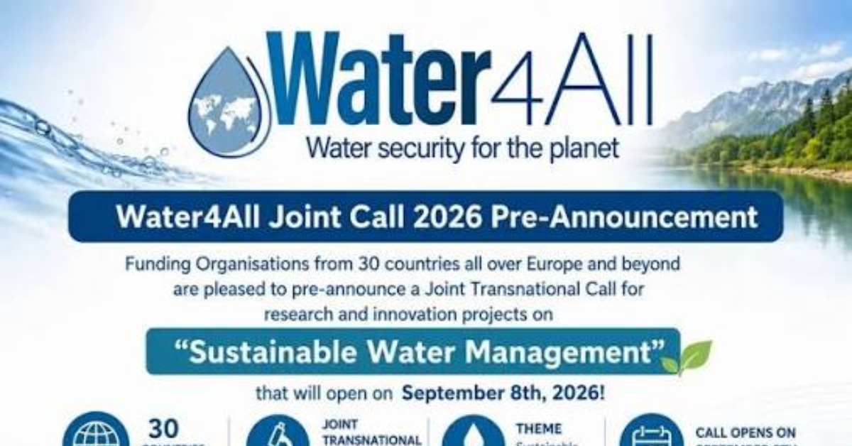 Water4All Sustainable Water Management Joint Call 2026