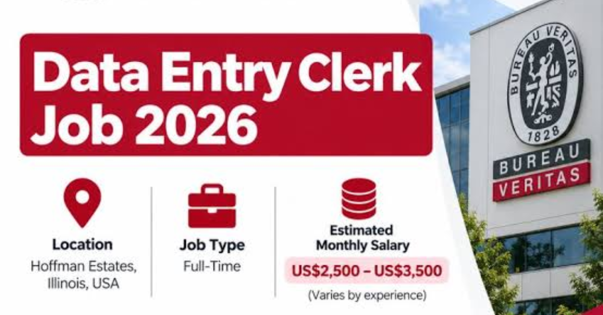 Bureau Veritas Data Entry Clerk Job 2026