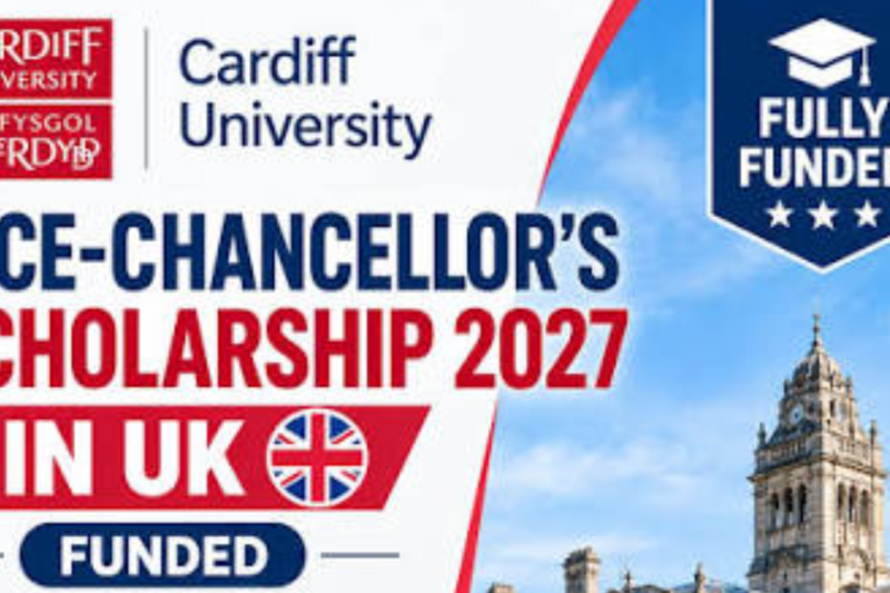 Cardiff University Vice-Chancellor’s Scholarship 2027 in the UK
