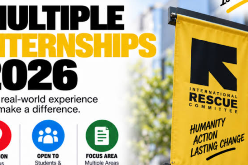 IRC Multiple Internships 2026: Apply for International Rescue Committee Internship Opportunities