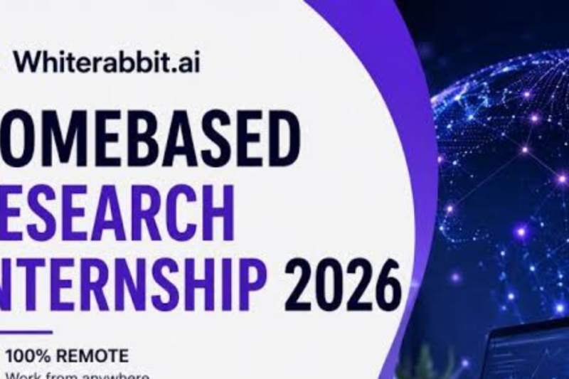 Whiterabbit.ai Research Scientist Intern 2026: Apply for a Remote AI Research Internship