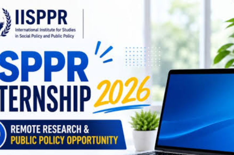 IISPPR Internship 2026: Apply for Online Research and Public Policy Opportunities