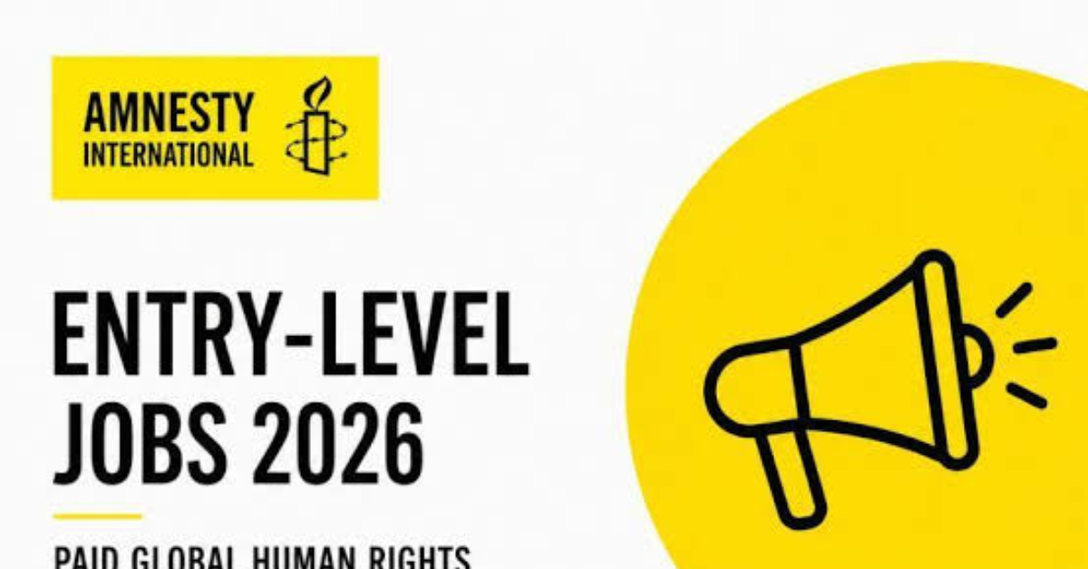 Amnesty International Entry-Level Job 2026