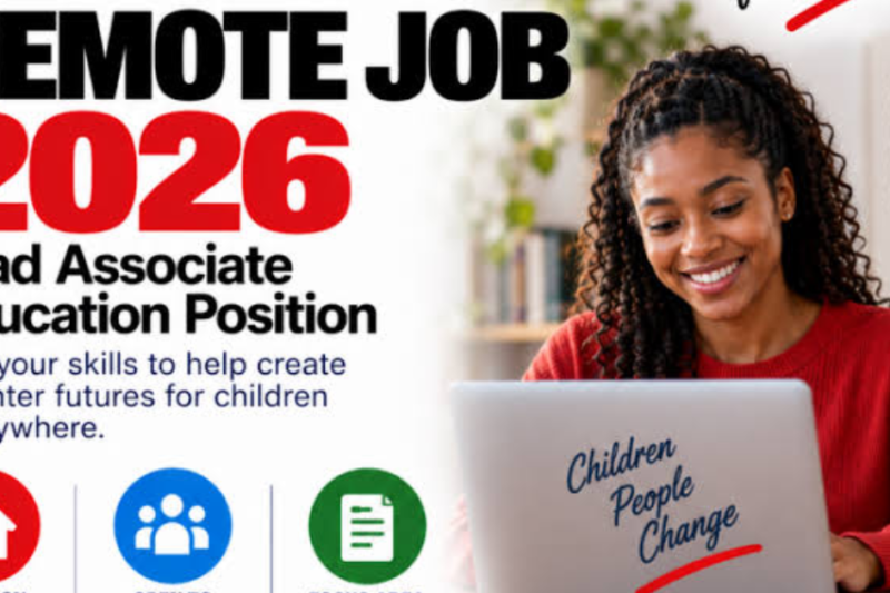 Save the Children Associate Remote Job 2026: Apply for a Lead Associate Education Position