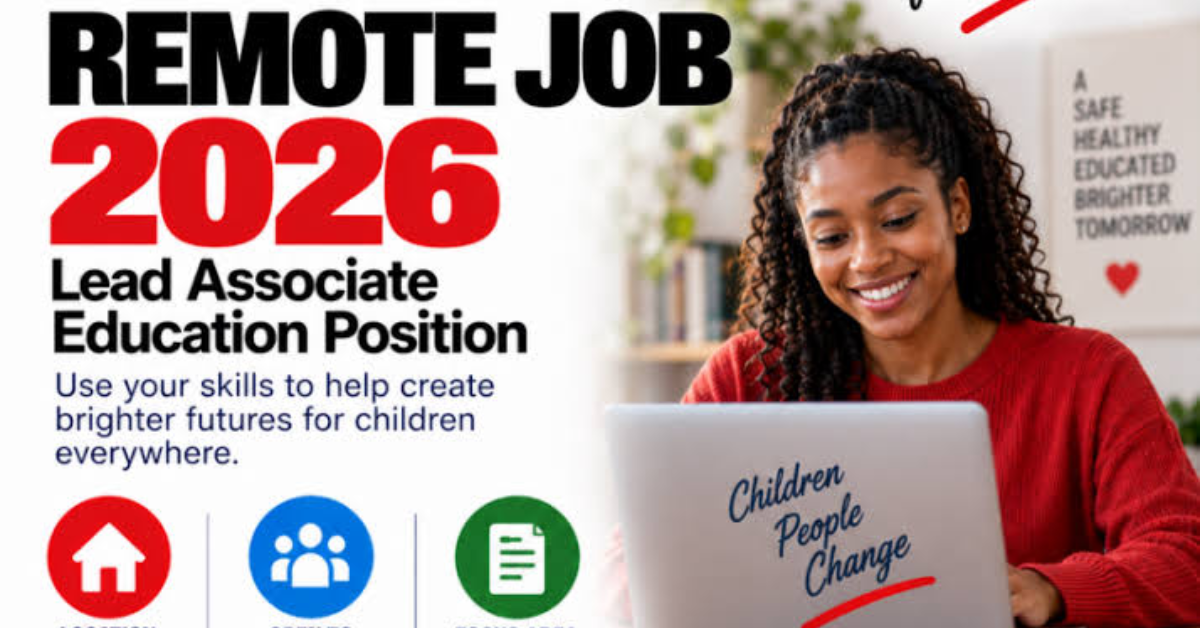 Save the Children Associate Remote Job 2026