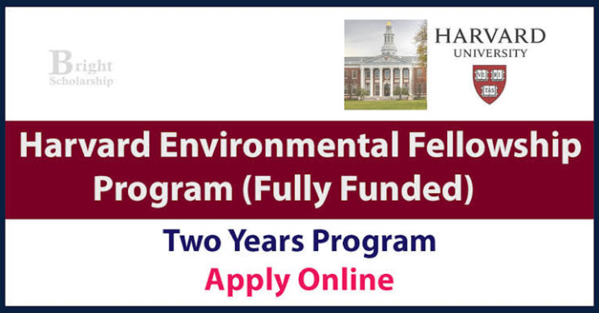 Harvard Environmental Fellows Program 2027 in the USA