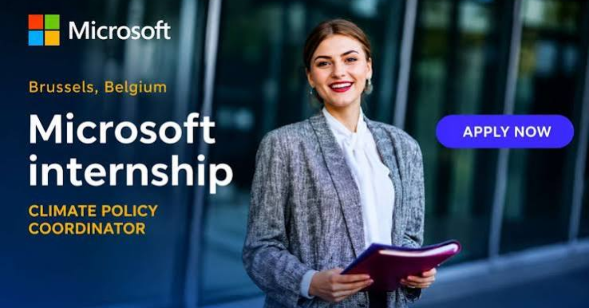 Microsoft Paid Internship 2026 in Brussels