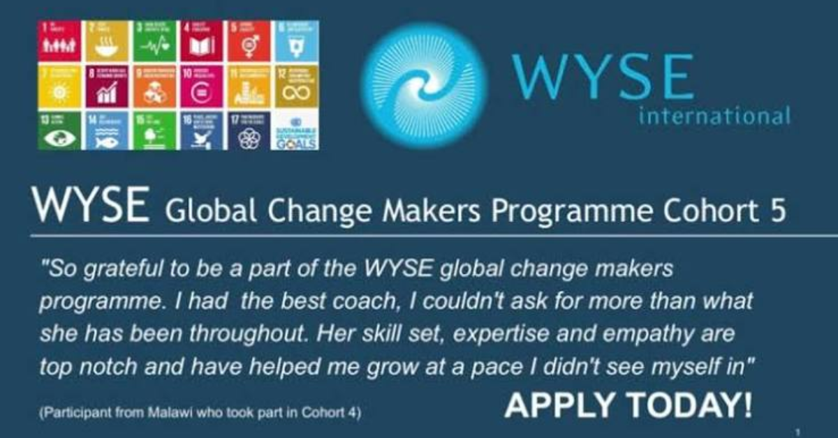 WYSE Global Change Makers Programme 2026/27