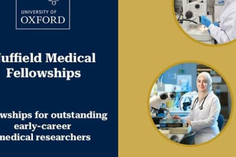 Nuffield Medical Fellowship 2028 at the University of Oxford