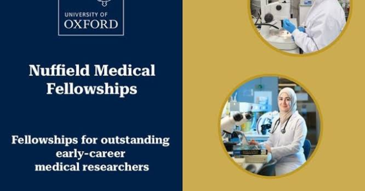 Nuffield Medical Fellowship 2028 at the University of Oxford