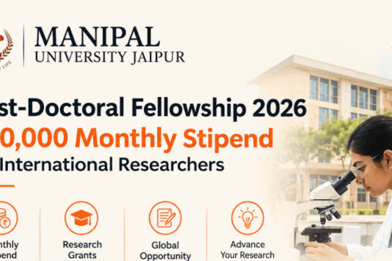 MUJ Postdoctoral Fellowship 2026: Monthly Stipend for International Researchers