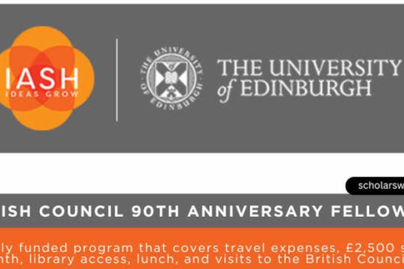 British Council Research Fellowships 2026: Fully Funded University of Edinburgh Fellowship for Early-Career Researchers